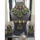 India Art Royal Kundan Stone And Pearl Semi Bridal Necklace set