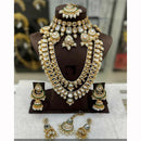 India Art Heritage Style Kundan Beads And Pearl Double Layer Long Necklace Set