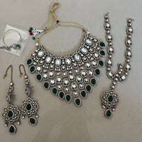 India Art Royal Polki Kundan Stone Necklace Set