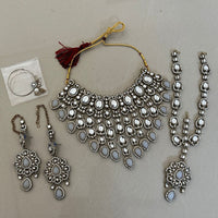 India Art Royal Polki Kundan Stone Necklace Set