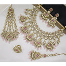 India Art Heritage Glow Pota Stone Pearl And Beaded Necklace Set