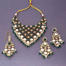 India Art Royal Kundan Stone Pearl And Beads Designer Necklace Set