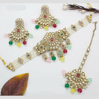 Sai Fashion Elegant Crystal Stone And Beads Choker Necklace Set