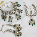 Sai Fashion Designer Kundan And Beads Semi-Bridal Necklace Set