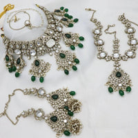 Sai Fashion Designer Kundan And Beads Semi-Bridal Necklace Set