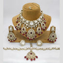 Sai Fashion Designer Kundan And Beads Semi-Bridal Necklace Set