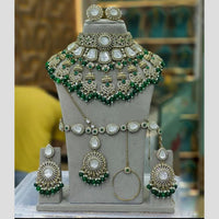 Sai Fashion Designer Kundan And Beads Semi-Bridal Necklace Set