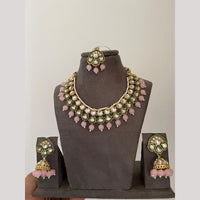 India Art Classic Kundan Stone Pearl And Beads Necklace Set 