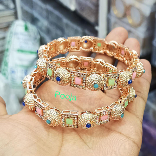 Pooja Bangles Rose Gold Plated Bangles set