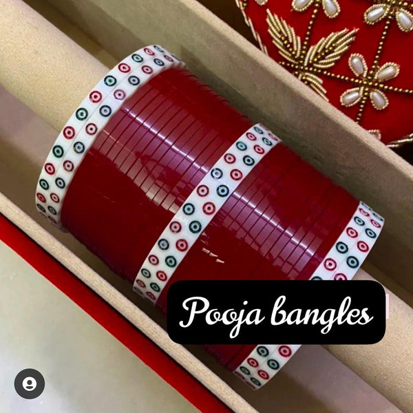 Pooja Bangles Acrylic Bangle Set