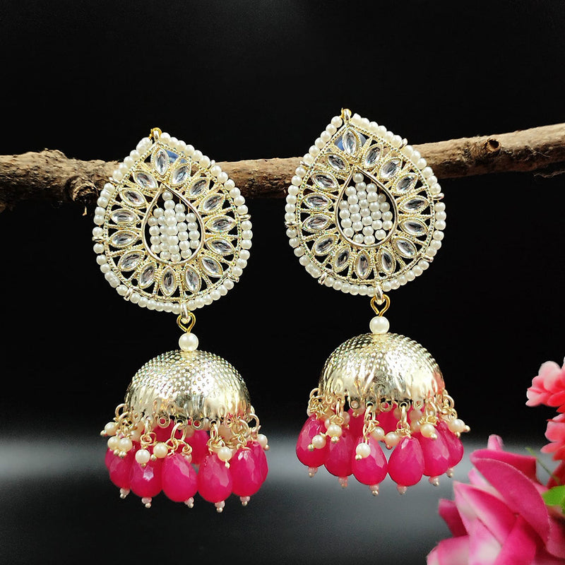 Pooja Bangles Gold Plated Jhumki Earrings