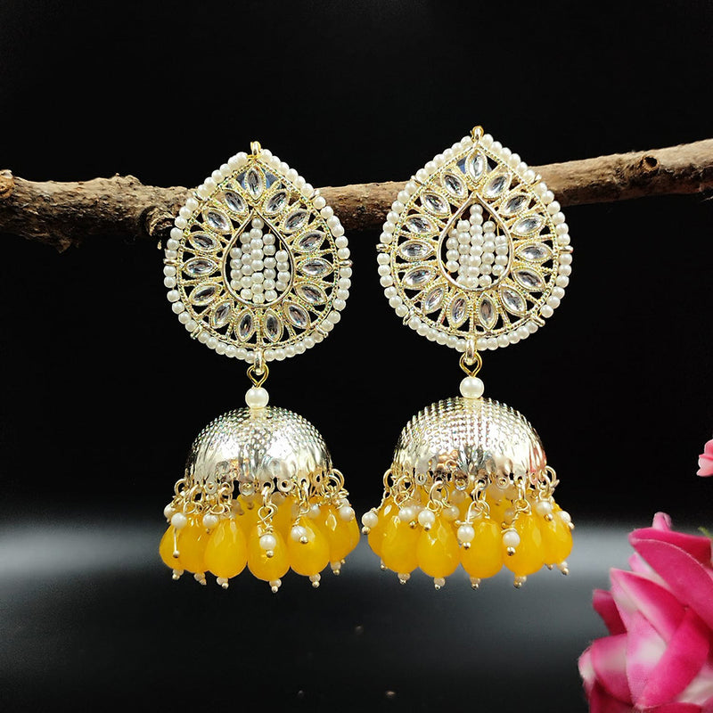 Pooja Bangles Gold Plated Jhumki Earrings