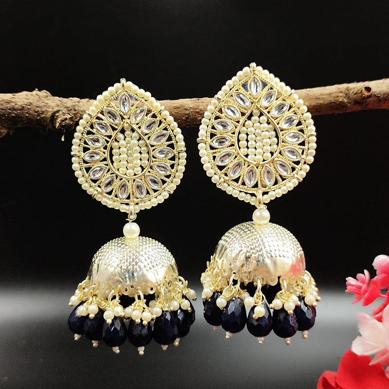 Pooja Bangles Gold Plated Jhumki Earrings