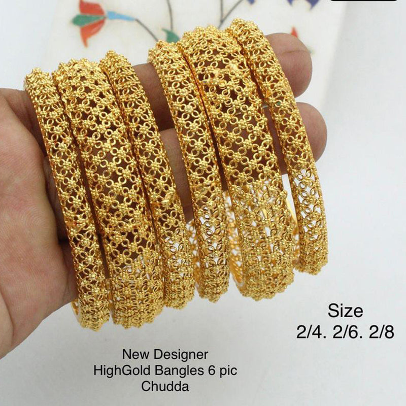 Pooja Bangles Gold Plated Bangles Set