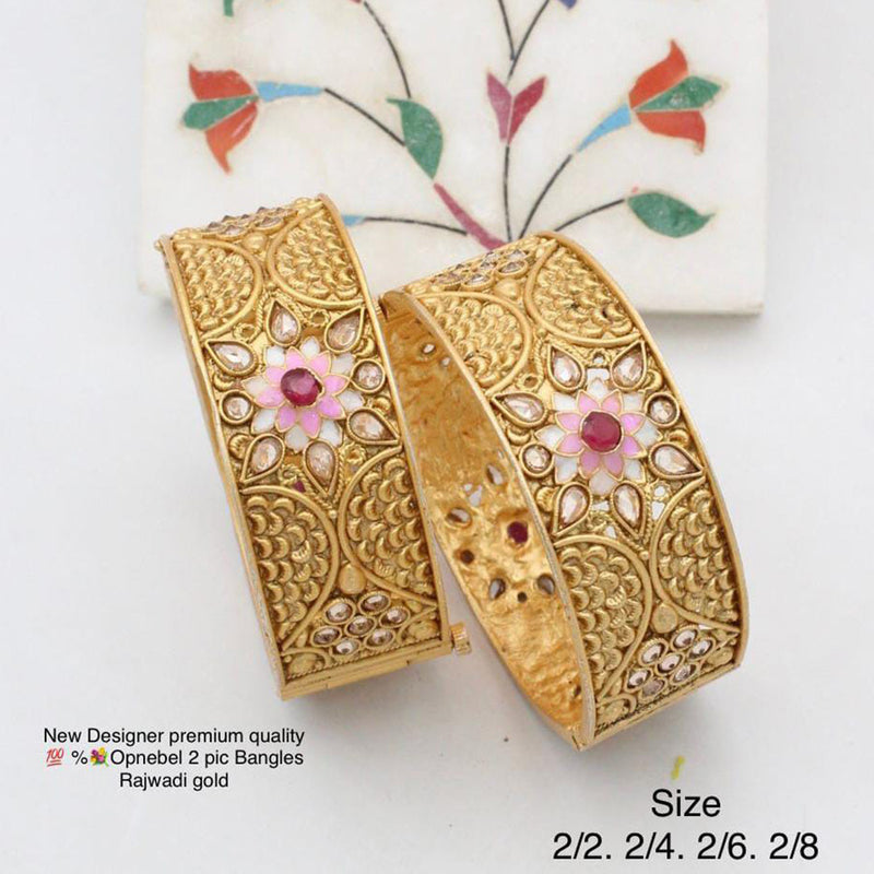 Pooja Bangles Gold Plated Bangles Set