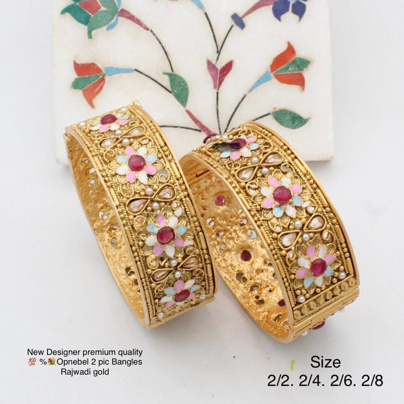 Pooja Bangles Gold Plated Bangles Set