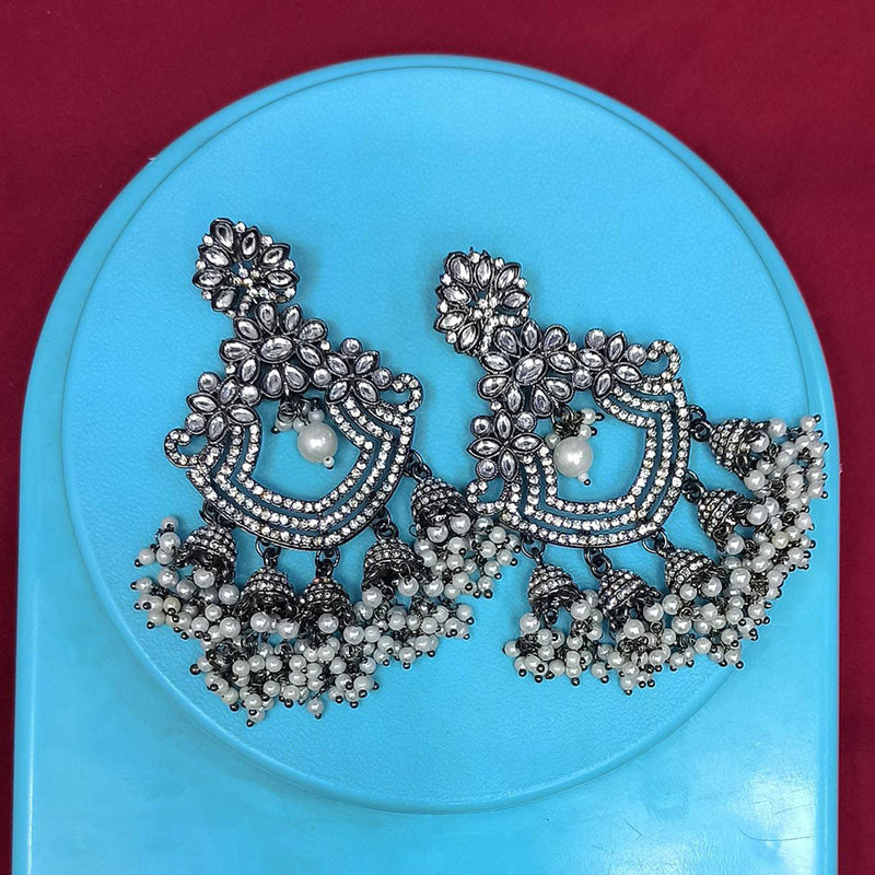 Pooja Bangles Oxidised  Plated Dangler Earrings