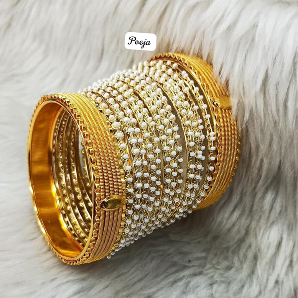 Pooja Bangles Gold Plated Bangle Set