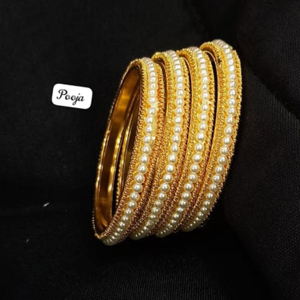 Pooja Bangles Gold Plated Bangle Set