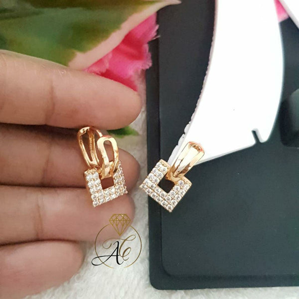 Diamond Lock & Key Stud Earrings 1/20 ct tw 10K Yellow Gold | Kay