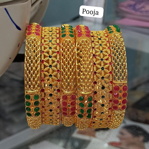 Pooja Bangles Gold Plated Bangles Set