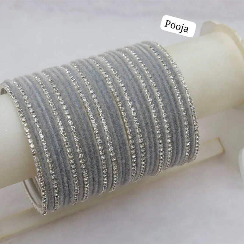 Pooja Bangles Silver Plated Bangle Set