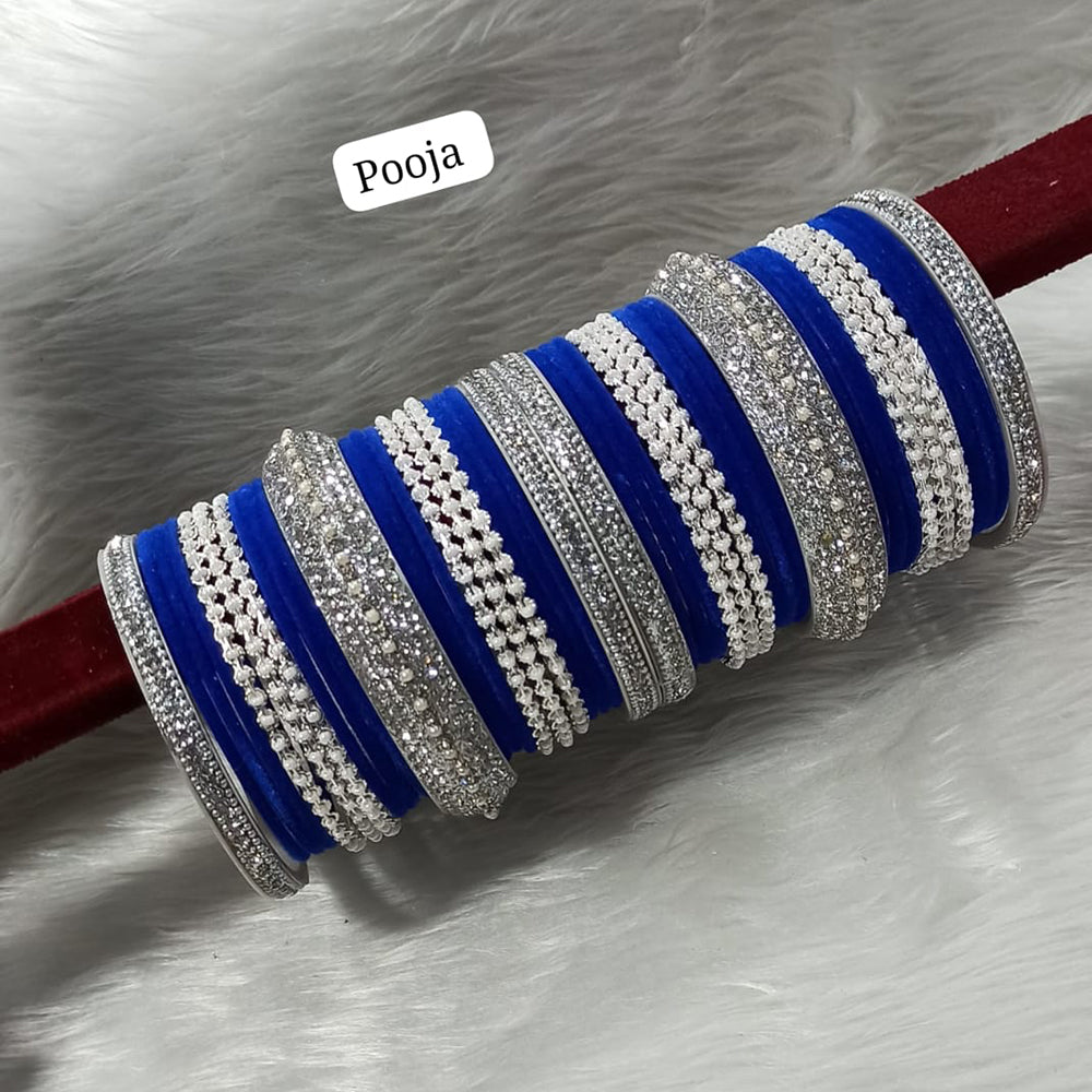 Pooja Bangles Silver Plated Bangle Set