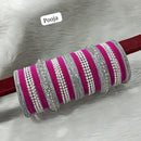 Pooja Bangles Silver Plated Bangle Set
