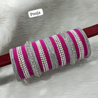 Pooja Bangles Silver Plated Bangle Set