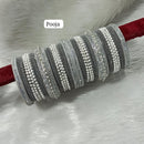 Pooja Bangles Silver Plated Bangle Set