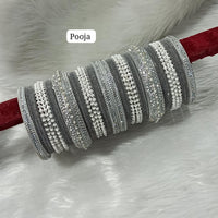 Pooja Bangles Silver Plated Bangle Set