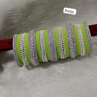 Pooja Bangles Silver Plated Bangle Set