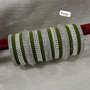 Pooja Bangles Silver Plated Bangle Set