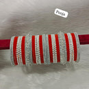 Pooja Bangles Silver Plated Bangle Set