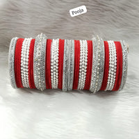 Pooja Bangles Silver Plated Bangle Set