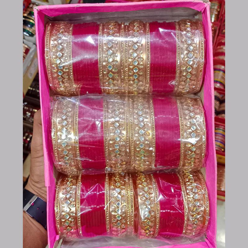 Pooja Bangles Gold Plated Bangle Set