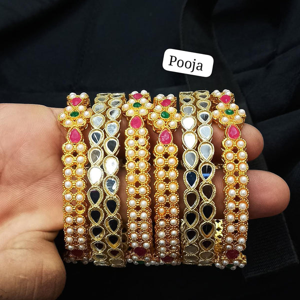 Pooja Bangles Gold Plated Bangles Set