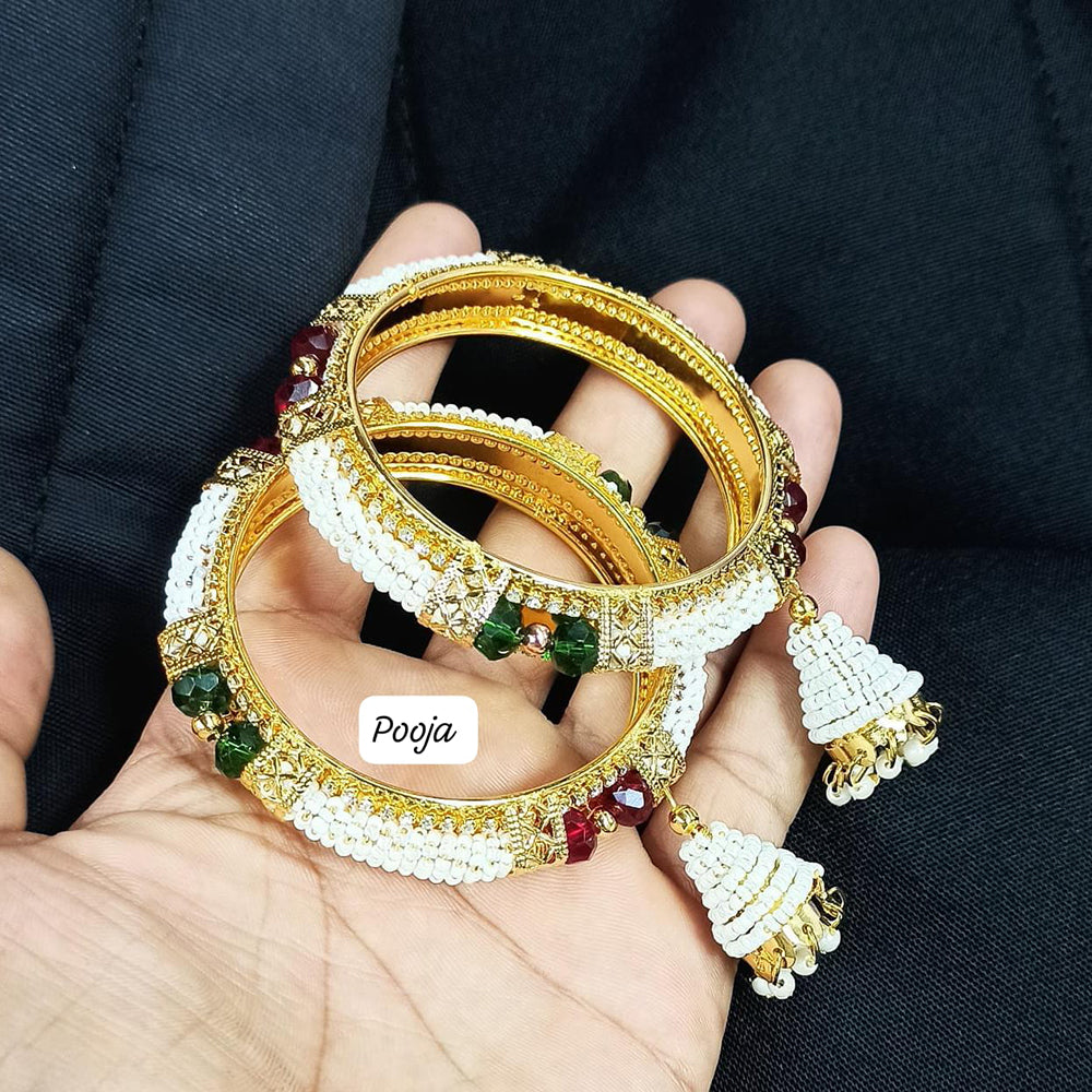 Pooja Bangles Gold Plated Bangles Set