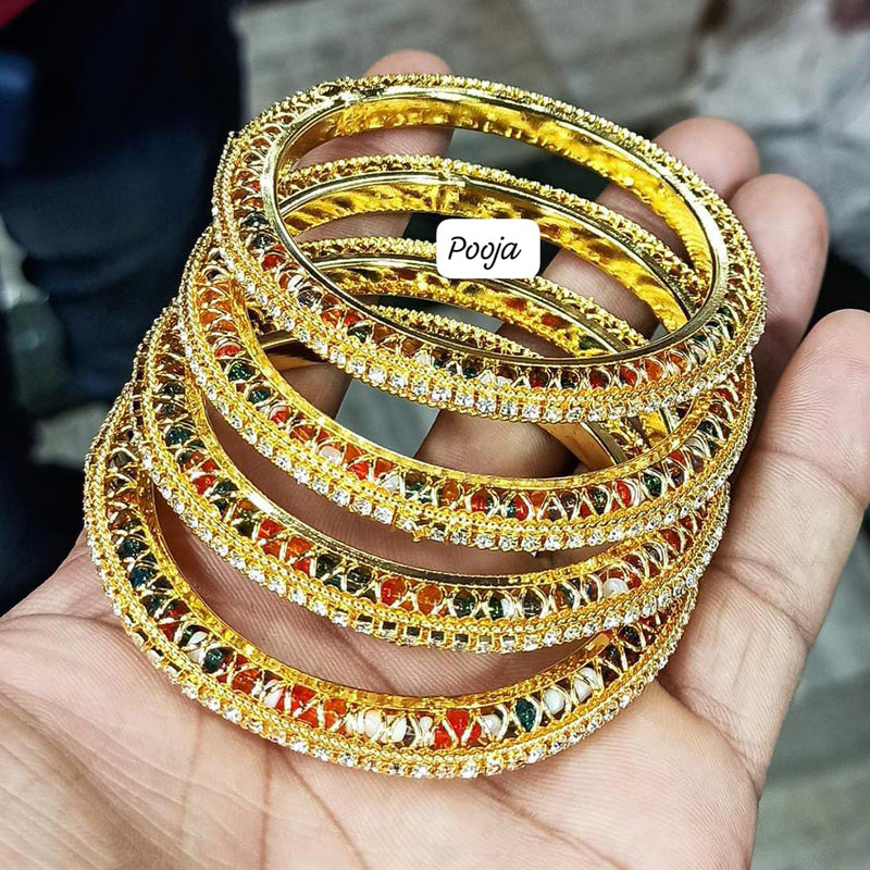 Pooja Bangles Gold Plated Bangles Set