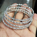 Pooja Bangles Silver Plated Bangles Set