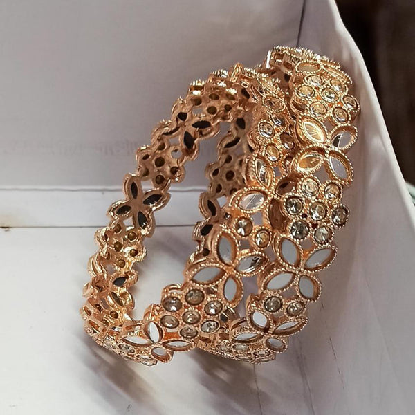 Pooja Bangles Rose Gold Plated Bangles Set