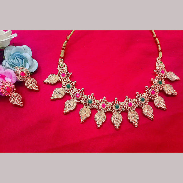 Pooja Bangles Gold Plated Necklace Set