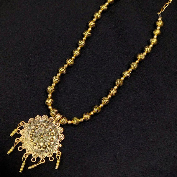 Pooja Bangles Gold Plated Pendant Necklace