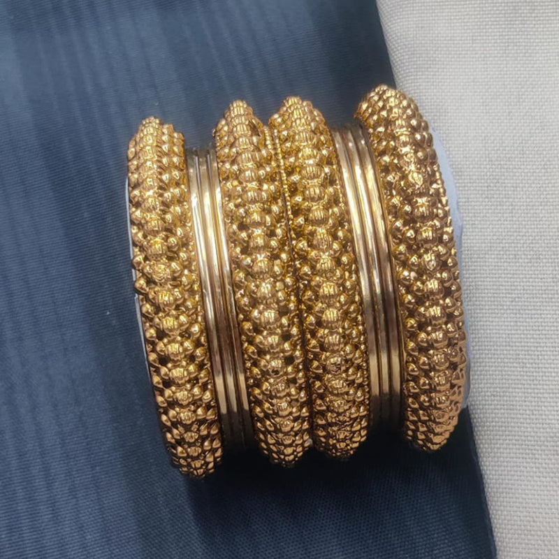 Pooja Bangles Gold Plated Bangle Set