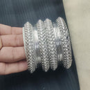 Pooja Bangles Silver Plated Bangle Set