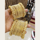 Pooja Bangles Gold Plated Pearls Bangles  Set