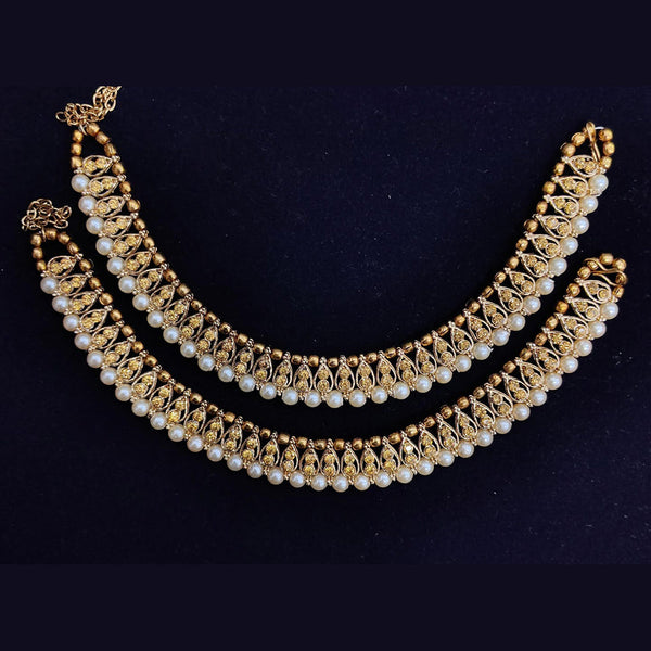 Pooja Bangles Gold Plated Austrian Stone Payal / Anklet