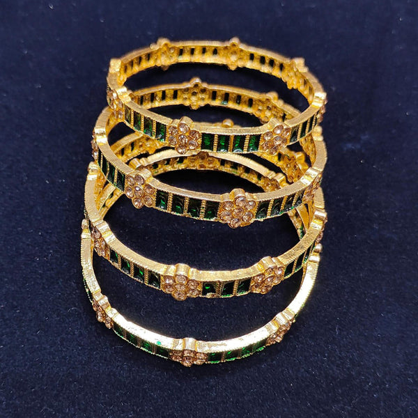 Pooja Bangles Gold Plated Bangle Set