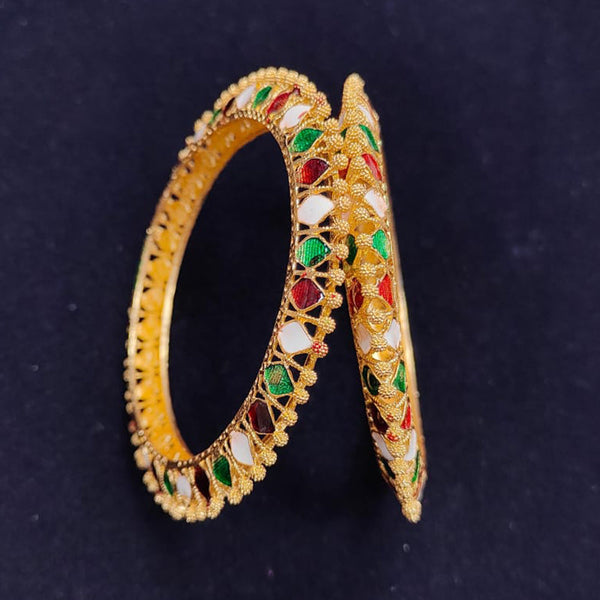 Pooja Bangles Gold Plated Bangle Set