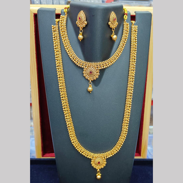 Pooja Bangles Gold Plated Necklace Combo